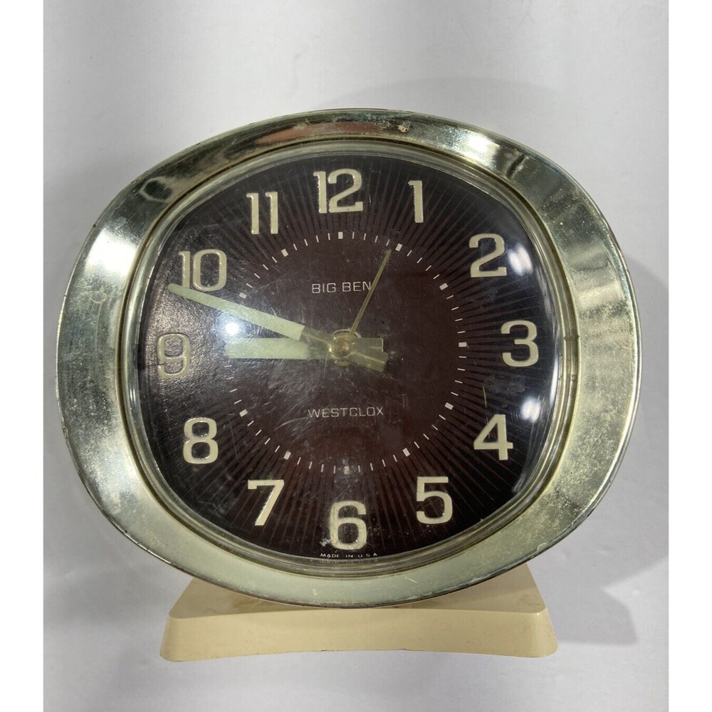 Vintage Westclox Big Ben Wind-Up Clock Alarm Clock Retro Made in the USA Glows